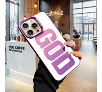 Gods Plan Phone Case, God's Light Phone Case Suitable for iPhone 13 14 15 16 17ProMax, Shockproof Soft Silicone Cover, a Great Gift for Friends and Family (For iPhone17,Purple)