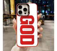Gods Plan Phone Case, God's Light Phone Case Suitable for iPhone 13 14 15 16 17ProMax, Shockproof Soft Silicone Cover, a Great Gift for Friends and Family (For iPhone14Plus,Red)