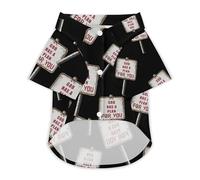 Gods Plan Sign Classic Dog Clothes Cat Shirt Puppy Costume Button Tshirt Summer