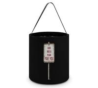 Gods Plan Sign Large Easter Basket Candy Bags Canva Tote Bag Portable Hallowee Bucket