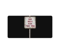 Gods Plan Sign Mouse Mat Pad Desk Mat Office Accessories 30x60cm