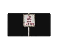 Gods Plan Sign Mouse Mat Pad Desk Mat Office Accessories 40X75cm