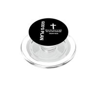 God's Plan When The Time Is Right Isaiah 60:22 Cross Black PopSockets PopGrip for MagSafe