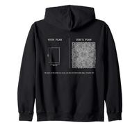 God's Plan Your Plan Proverbs 16 9 Christian Faith Zip Hoodie