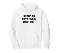 Gods Plans Gods Timing Christian Inspiration Faith Based Pullover Hoodie