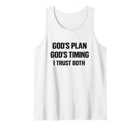 Gods Plans Gods Timing Christian Inspiration Faith Based Tank Top