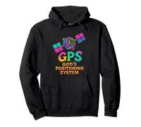God's Positioning System Funny Pun Christian Faith Pullover Hoodie