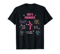 Gods Promise Bible Verse Christian Cross Kids Boys Girls T-Shirt