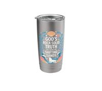 God's Rock Solid Breaker Christian Beach Stainless Steel Insulated Tumbler