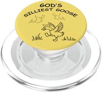 God's Silliest Goose Funny Quirky Goose Lover PopSockets PopGrip for MagSafe