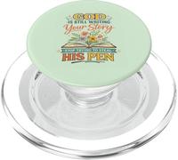 God's Still Writing Story His Pen Spiritual Motivation Trust PopSockets PopGrip for MagSafe