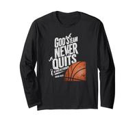 Gods Team Never Quits He Gives Me Strength Isaiah 40 Long Sleeve T-Shirt