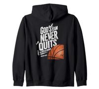 Gods Team Never Quits He Gives Me Strength Isaiah 40 Zip Hoodie