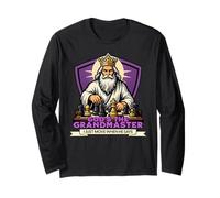 Gods The Grandmaster I Just Move When He Says Chess Long Sleeve T-Shirt