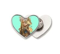 gods thunder thr authority Heart Metal Pin Brooch Clip Love