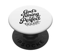 God's Timing Is Perfect Christian Faith Inspirational PopSockets Adhesive PopGrip