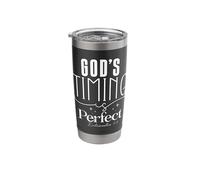 God's Timing is Perfect Ecclesiastes 3:11 Inspirational Stainless Steel Insulated Tumbler