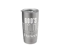 God's Timing is Perfect Ecclesiastes 3:11 Inspirational Stainless Steel Insulated Tumbler