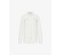 Gods True Cashmere Womens Moonstone Unisex Embellished Shirt Xl