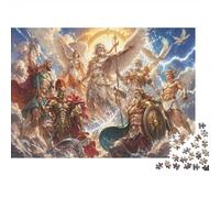 Gods Warriors Clouds Jigsaw Puzzle, 1000 Pcs Indoor Adult Game | 52x38cm Cardboard, Brain Workout, Smooth Surface Finish, Adult Hobbyists, Stress Reduction
