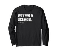 God's Word Is Unchanging Bible Verse Statement Quote Long Sleeve T-Shirt