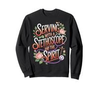 God's Work In Scrubs Jesus Faith God CNA Christian Nurse Sweatshirt
