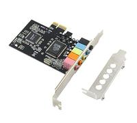 GODSHARK 5.1 Internal PCIe Sound Card for PC Windows 8 7 with Low Profile Bracket, 3D Stereo PCI-e Audio Card, CMI8738 Chip 32/64 Bit Sound Card PCI Express Adapter