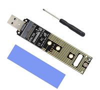 GODSHARK NVME to USB Adapter, M.2 SSD to Type-A Card (No Cable Need), High Performance 10 Gbps USB 3.1 Gen 2 Bridge Chip, Use as Portable SSD, USB to M2 SSD Key M, Support Windows XP/ 7/8 /10, MAC OS
