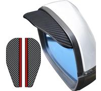 GODSLLY Car Rearview Mirror Eyebrow Rain Visor, Compatible with FORD Focus 2012-2017 2018, 2 PCS Side Mirror Rain and Snow Protectors Car Accessories Automotive,B Carbon Fiber Look