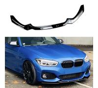 GODSLLY Front Bumper Lip, Compatible with BMW 1 Series F20 F21 M-Pack 118i 120i 2015-2019, Spoiler Car Splitter Body Shovels Guard Modified Accessory Diffuser Canard Protector,A Glossy Black