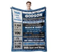 Godson Gifts Blanket, 1st Communion & Confirmation - Christian Boys' Gift, 60"X50"
