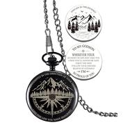 Godson Gifts from Godmother Godfather, Go Confidently Pocket Compass Engraved Black, Godson Pocket Token, Inspirational Keepsake Gifts Ideas for Godson Birthday Graduation Christmas Baptism