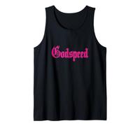 Godspeed Pink Script Designed Tank Top