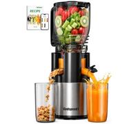 Godspeeds Juicer Machines with 5.8" Large Feed Chute, Slow Masticating Cold Press Juicer for Whole Fruits & Vegetables, Easy to Clean Design, High Juice Yield Home Juicer for Daily Wellness