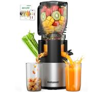 Godspeeds Juicer Machines with 5.8" Large Feed Chute, Slow Masticating Cold Press Juicer for Whole Fruits & Vegetables, Easy to Clean Design, High Juice Yield Home Juicer for Daily Wellness