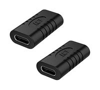 GodSpin USB C Coupler, Female to Female Adapter [2 Pack] USB-C Type C USB 3.1 Extender Extension Connector, Transfer Data 10Gbps and 100W Power for Laptop, Smartphone, Tablet [Fast Charging]