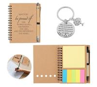 GodtKowty 3 Pcs Thank You Gift Set for Women - Inspirational Notebook, Pen, and Keychain，Leaving Gifts for Colleagues, Teachers, Employee Appreciation, and Special Occasions