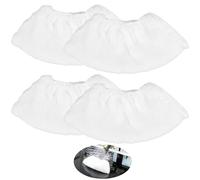 GodtKowty 4 Pcs Microfibre Cloth Cover for Karcher Steam Cleaner, Washable and Reusable Replacement Pads, Compatible with EasyFix SC2, SC3, SC4, SC5 Models and Hand Nozzle Accessories