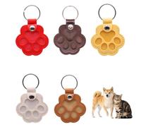 GodtKowty Blackfriday,5PCS Dog Hair Collector Keychain Set: Leather Pet Hair Storage Keyrings for Pet Lovers, Cute Paw Design Memorial Keepsakes,Gifts for Remembering Beloved Pets, Cybermonday