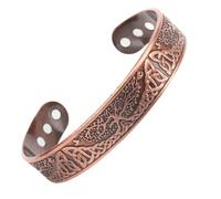 GodtKowty Blackfriday,Copper Magnetic Bracelet for Men and Women, 99% Pure Solid Copper Cuff Bangle with Powerful Magnets, Adjustable Size, for Style & Comfort, Comes with a Gift Box,Cybermonday