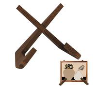 GodtKowty Blackfriday,Now Playing Vinyl Record Stand | Wooden Display Holder for Records, Retro Rustic Brown Design, Perfect for Showcasing Albums and Music Accessories,for Enthusiasts,Cybermonday