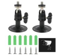 GodtKowty Camera Mount for Stick Up Cam/Pro/Indoor Use - Compatible with Stick Up Cam, Wyze, Eufy, Arlo - Secure Wall and Ceiling Mount, Black, 2PCS, with Standard 1/4" Thread Holes
