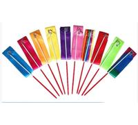 GodtKowty Dance Ribbons 10 Pack - Colorful Gymnastic Ribbons for Kids, Ribbon Wands for Rhythmic Gymnastics, Baton Twirling, Dancing Streamers in 10 Vibrant Colors