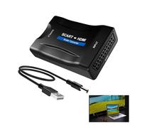 GodtKowty SCART to HDMI Converter SCART to HDMI Adapter for STB, VHS, VCR, Wii, Xbox, PS1, PS2, PS3, and Old DVD Players - Supports 720P/1080P Video and Audio Output