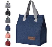 GODWOODS Insulated Lunch Bag for Women Men Large Lunch Box Container Reusable Leakproof Tote for Office, Work, Beach or Travel (Blue)