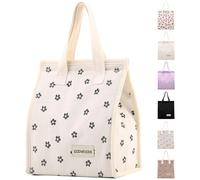 GODWOODS Insulated Lunch Bag for Women Men Large Lunch Box Container Reusable Leakproof Tote for Office, Work, Beach or Travel (A-Corduroy BlackClub)