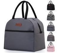 GODWOODS Insulated Lunch Bags for Women, Men - Small Cooler Box Smash Lunch Tote Bag for Work, Picnic, Beach, Camping
