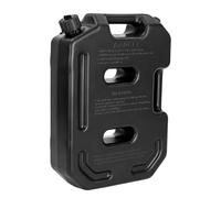 GoDyna 10L Fuel Can Petrol Container Heavy Duty Jerry Can with Locking Cap and Spout Portable Car Motorcycle Emergency Fuel Storage Tank Black