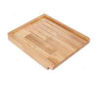 GoDyna Solid Oak Wooden Draining Board for Belfast & Butler Sink, Raised Angled Kitchen Sink Drying Rack with Drip Groove, Waterproof Matte Finish Sink Protector (47 x 38 x 6 cm)
