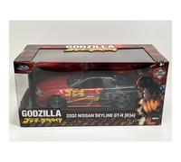 Godzilla 2002 Nissan Skyline GT R R34 1:24 Scale Jada 253253024 35133